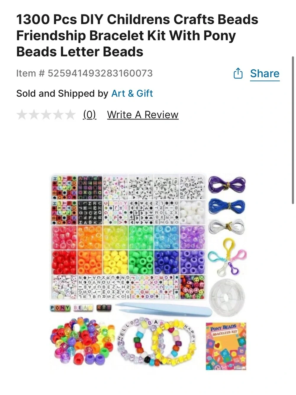 Bracelets Kit - Multicolor Kids Jewelry Set